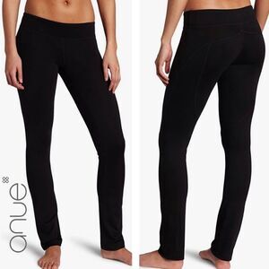 Anue Black Volar Ruched Ankle Leggings EUC XS